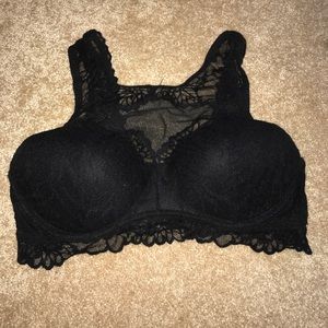 Black PINK High Necked Lace Bralette